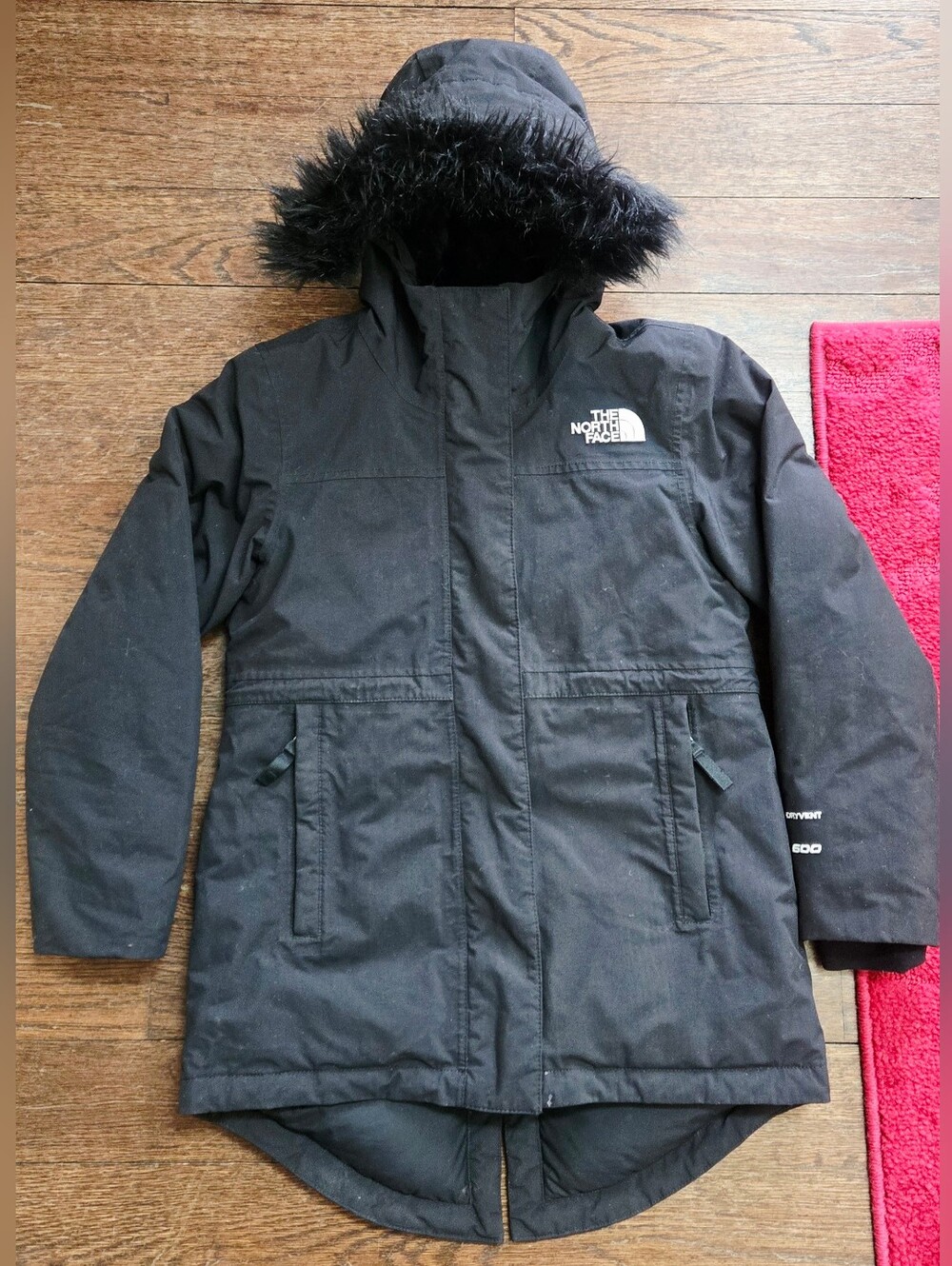 The North Face Black Arctic Parka - Girls Small (7/8)
